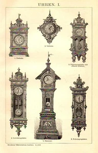 1897 Stampa Antica = ANTICHI OROLOGI = Orologeria = Old  Print # - Imagen 1 de 1