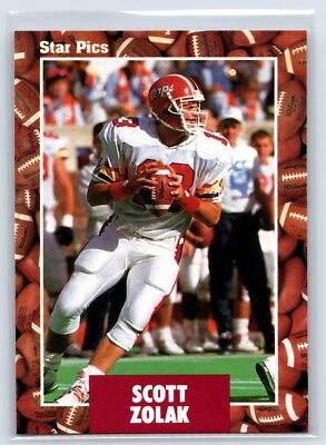 1991 Star Pics Scott Zolak Rookie Maryland Terrapins RC #103 - Image 1 of 2