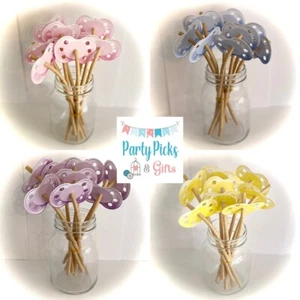 BABY SHOWER STRAWS Boy Girl Gender Reveal Fun Party Decorations Dummy Photo Prop - Picture 1 of 13