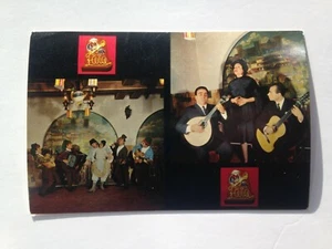 Vintage Lisbon photo Postcard Faia Restaurant Portuguese folk dances fados songs - Bild 1 von 3