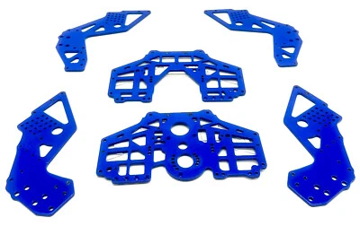 Losi LMT Son Uva Digger 2.0 CHASSIS SIDE PLATES blue aluminum LOS04028 - Image 1 of 4