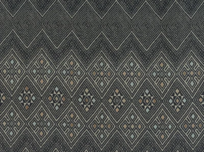 THIBAUT ANNA FRENCH CURTAIN FABRIC High Plains 3.2 METRES BLACK 100% LINEN - Image 1 of 4