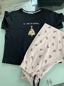 Girls Xmas Pyjamas From New Look Size M - Picture 1 of 5
