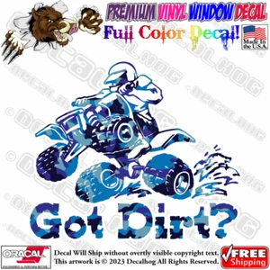 Got Dirt Blue Camo Full Color Car Truck Window Vinyl Decal Sticker. - Picture 1 of 9