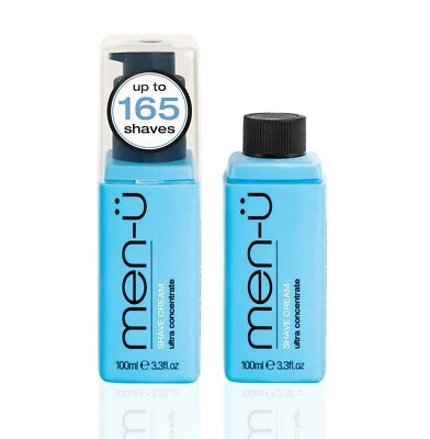 MEN-Ü men-u Shave Cream 100ml | Shaving Cream | Tea Tree Oil ideal for Spots and Rash