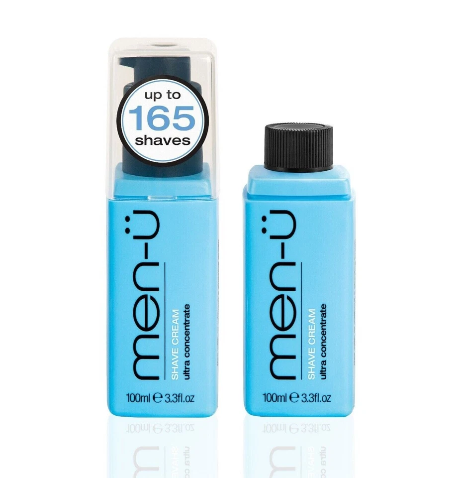 MEN-Ü men-u Shave Cream 100ml | Shaving Cream | Tea Tree Oil ideal for Spots and Rash