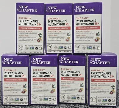 7 X NUEVO CAPÍTULO Todas las Mujeres 55+ Comprimidos Multivitamínicos - 24 unidades/CADA UNO Exp 01/26 Foto 1 de 2