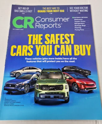 Consumer Reports October 2024 Magazine Safest Cars You Can Buy Auto Guide - Image 1 of 4