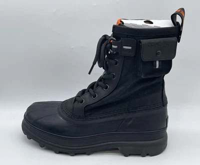 Sorel LM4945-010 Caribou Rein Waterproof Boots WP Mens 9 Black New - Image 1 of 4