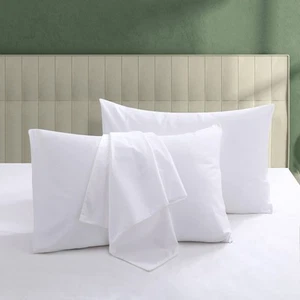 100% Egyptian Cotton Pillow Protectors Set of 2, 600 Thread Count Standard Si... - Picture 1 of 8