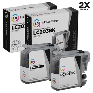 LD para Brother LC203 2pk HY Negro J4320DW J4420 J4620 J5520 J5620 J5720 - Imagen 1 de 9