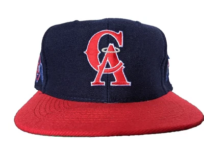 NEW California Angels 90s in the Outfield LA Annco Bubble snapback hat MLB vtg - Image 1 of 4