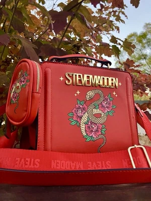 Red Steve Madden Year of the Snake Bevelyn Crossbody Bag Lunar New Year - Image 1 of 4
