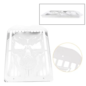 Schädel polierter Kühlergrill für 2002-08 Kawasaki Vulcan 1500 Meanstreak VN1600 - Bild 1 von 11