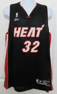 Shaquille O'Neal #32 Miami Heat Jersey Black NBA Sewn Size Medium Length +2 - Picture 1 of 8