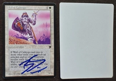 SIGNED MtG Magic Brian Snoddy Artist Proof _ Legends _ WALL OF CALTROPS _ 1/200! - Image 1 of 2