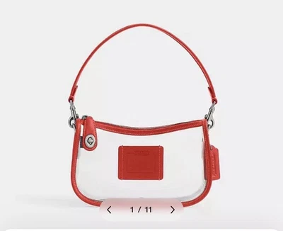 Coach Stadium Swinger Bag Red CBH13 - Image 1 of 4