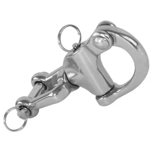 Five Oceans Jaw Swivel Eye Snap Shackle, Stainless Steel 5 inches FO448 - Picture 1 of 7