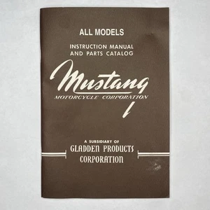 Manual de instrucciones y catálogo de piezas para todos los modelos de moto Mustang vintage - Imagen 1 de 10