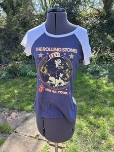 Rolling Stones 1969 US tour Baseball T-shirt Women’s 10-12 Vintage Rare - Picture 1 of 12