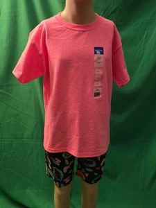 Kinder T-Shirt Gildan Sicherheit rosa Jugend Top S/CH lässig uni vorgeschrumpft neu Geschenk - Bild 1 von 4