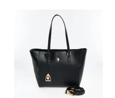 US POLO ASSN Negro Jones Shopper Hombro Bolso - Imagen 1 de 3
