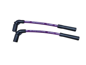 Ton's 10MM Pair Harley Sportster for Coil Relocation Purple Spark plug wires 07+ - Foto 1 di 8