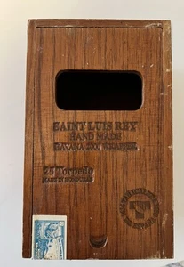St. Luis Rey Havana Cigar Wrapper Wood Box Dovetailed Sliding Lid - Picture 1 of 7