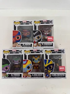 Funko Pop! Marvel Lucha Libre Luchadores. Set Of 6.  See Photos - Picture 1 of 2