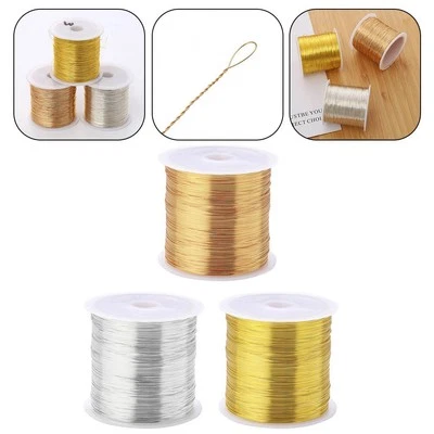 Accessori artigianali squisiti con questo filo di rame 100 m oro e argento - Immagine 1 di 4