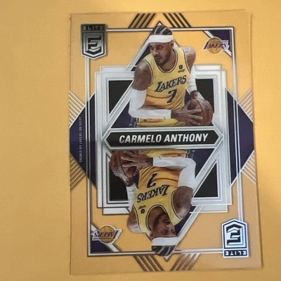CARMELO ANTHONY CLEAR CARD JERSEY#7 LA LAKERS 2021-22 Elite DECK Carmelo Anthony - Image 1 of 2