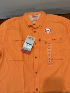 Coleman Outdoors Men's Short Sleeve Button Down Shirt (XL) $60 Tag - Picture 1 of 7