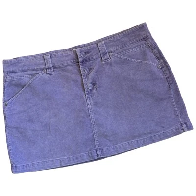 Minifalda de pana púrpura Y2K tiro bajo sin límites 15 Foto 1 de 3