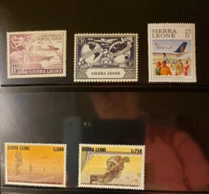 Sierra Leone Flugzeug & Luftfahrt Briefmarken Lot von 6 - postfrisch - siehe Liste - Bild 1 von 2