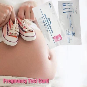 1-100Pcs Early Pregnancy Test Strips HCG Urine Midstream Step Kits Testing M5 - Picture 1 of 12