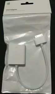 Apple iPad iPhone 30 Pin Dock Connector To VGA Adapter NEW - Picture 1 of 5