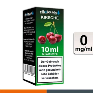 Nikoliquids Kirsche 0 mg/ml Flasche 10 ml E-Liquid Nikotinfrei - Bild 1 von 1