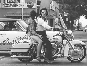 ELVIS PRESLEY SIGNED PHOTO AUTOGRAPH HARLEY MOTORCYCLE MARY SELPH 8.5X11 REPRINT - Picture 1 of 2
