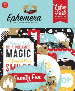 1 Pack de Papel Echo Park REMEMBER THE MAGIC Piezas Efímeras (REM208024) - Imagen 1 de 3