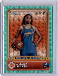 2024 Topps Chrome McDonald's Aqua #51 Mikayla Blakes Rookie numerato #'d /199 - Foto 1 di 2