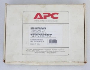 APC PoE INJECTOR MODEL NBAC0303 WITH WIDE RANGE AC-DC ADAPTER - Picture 1 of 11