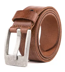 Men’s Genuine Leather Casual Dress Jeans Belts for Men 1.5inch Wide - Picture 1 of 33