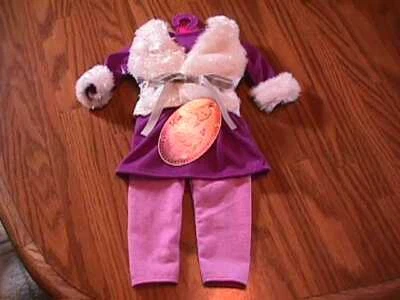 NWT MY LIFE 18" DOLL CLOTHES WHITE FAUX FUR VEST TOP & PANTS OUTFIT - Image 1 of 4