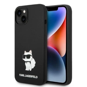 Handyhülle Case iPhone 14 Karl Lagerfeld Katze Choupette schwarz - Bild 1 von 7