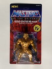 MOTU VINTAGE MASTERS OF THE UNIVERSE SUPER7 FILMATION GOLD STATUE HE-MAN NEW