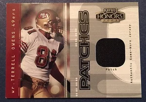 2003 PLAYOFF HONORS TERRELL OWENS #PP-27 PATCH 29/75 GAME WORN USED - Picture 1 of 1