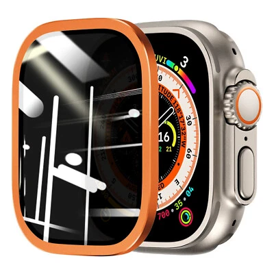 Protetor de tela de vidro temperado privacidade liga de titânio 49 mm para iWatch Ultra 2/1 - Imagem 1 de 4