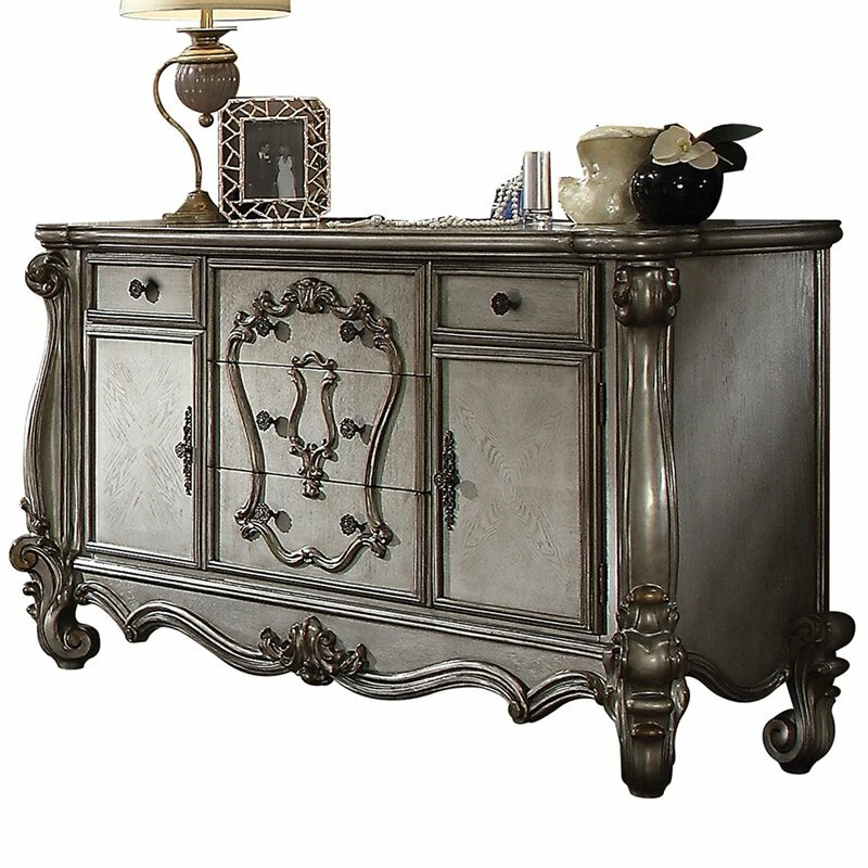 ACME Versailles 5 Drawer Dresser in Antique Platinum - Image 1 of 1