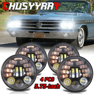 For Buick Electra Wildcat 5.75" 5-3/4" inch LED Headlights-Hi/Lo Beam DOT - Image 1 of 4