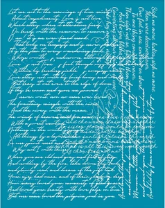 10x12.7cm Kleine Schrift Schablonen für Ton Englische Schriftzeichen nicht klebe - Bild 1 von 6